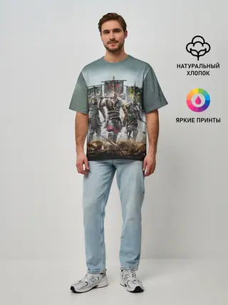 Мужская футболка оверсайз / For Honor