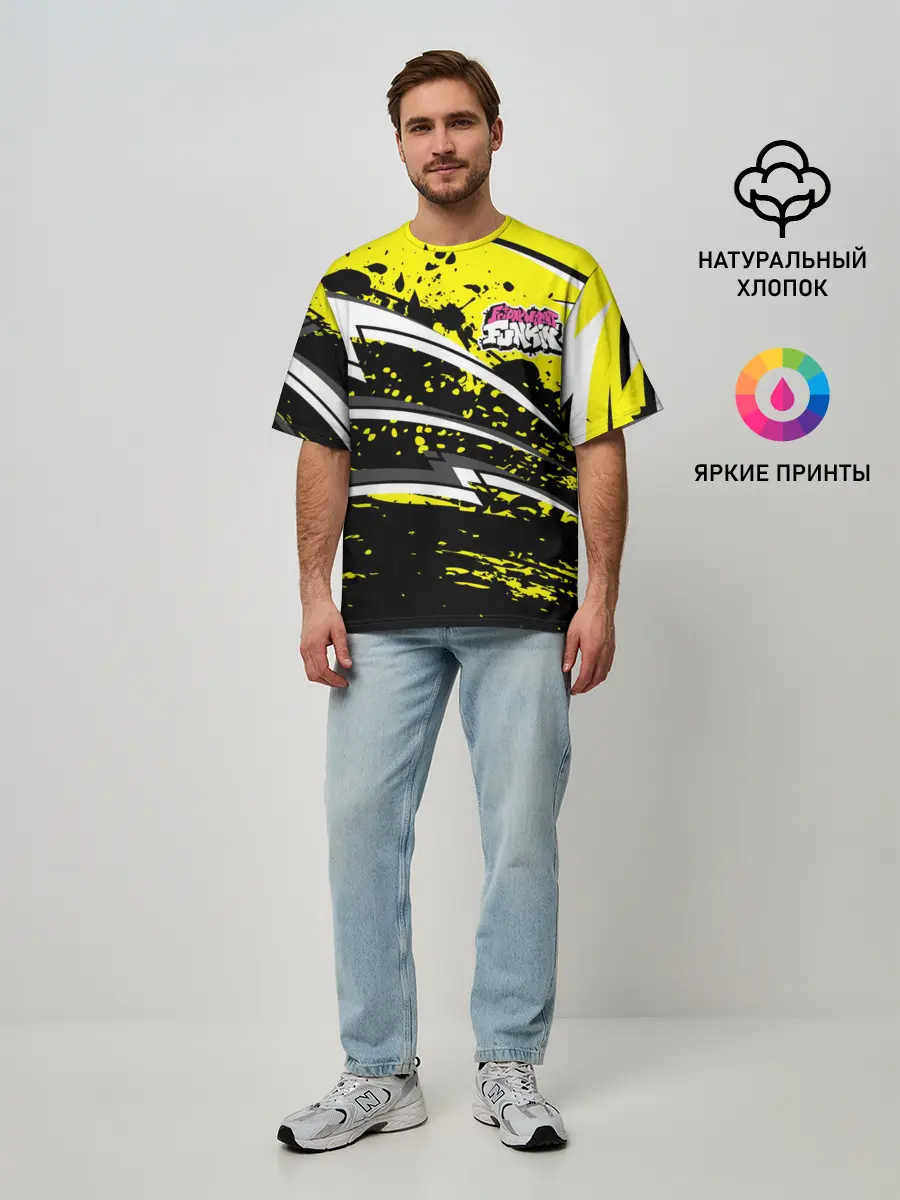 Мужская футболка оверсайз / Friday Night Funkin