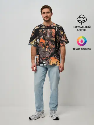 Мужская футболка оверсайз / BRZRKR