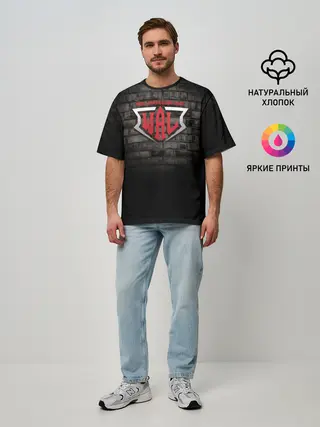 Мужская футболка оверсайз / Armrestling