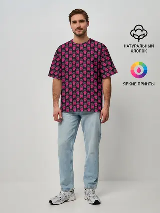 Мужская футболка оверсайз / СТРАЖИ | SQUID GAME