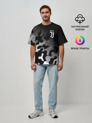 Мужская футболка оверсайз / JUVENTUS / ЮВЕНТУС