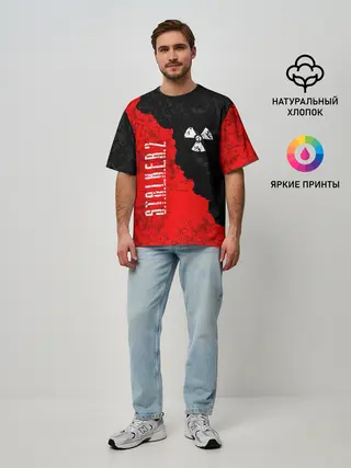 Мужская футболка оверсайз / STALKER 2