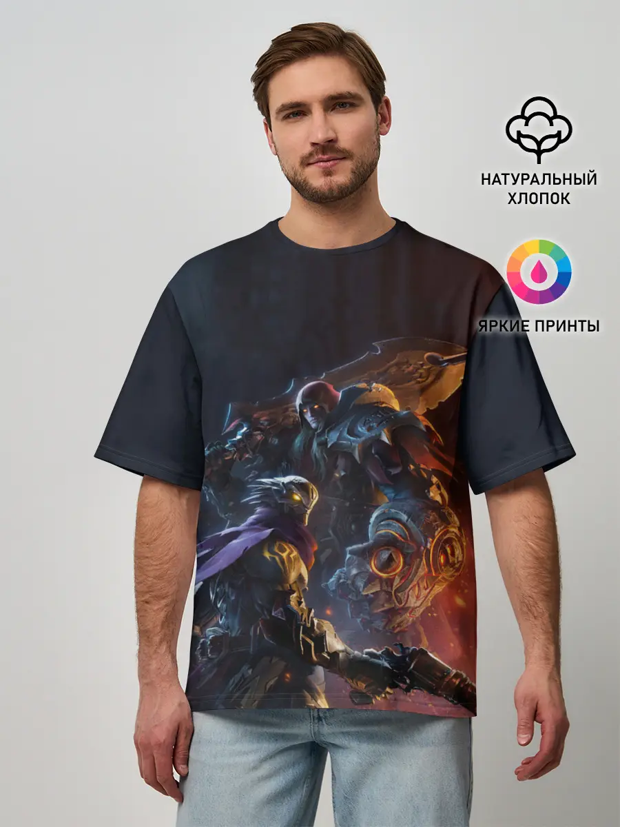 Мужская футболка оверсайз / Darksiders Genesis