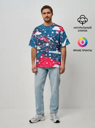 Мужская футболка оверсайз / День победы