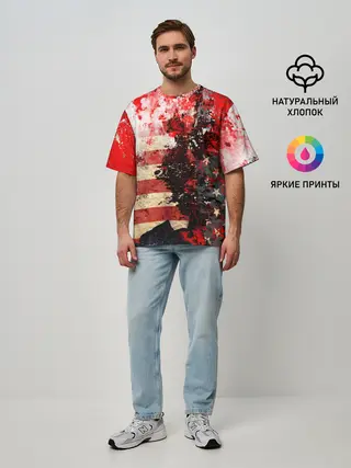 Мужская футболка оверсайз / США