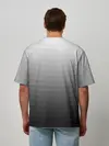 Мужская футболка оверсайз / Серые полосы