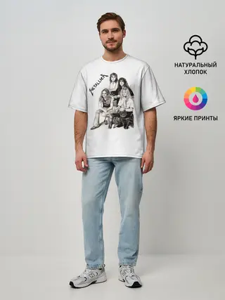 Мужская футболка оверсайз / Metallica