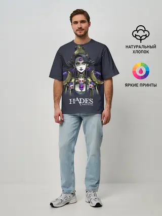 Мужская футболка оверсайз / Hades Nyx