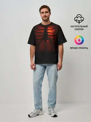 Мужская футболка оверсайз / Тепло души