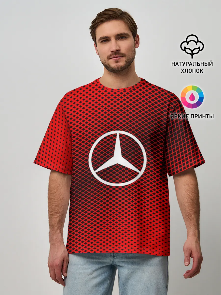 Мужская футболка оверсайз / MERCEDES SPORT