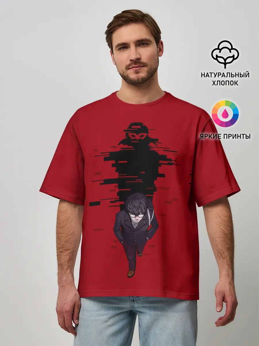 Мужская футболка оверсайз / Рэн Амамия