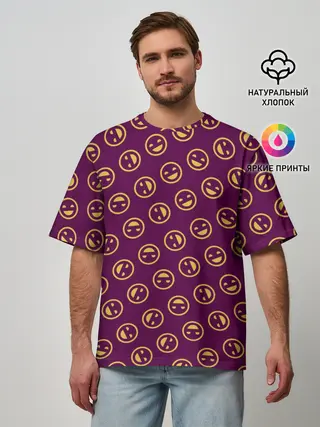 Мужская футболка оверсайз / SMILE