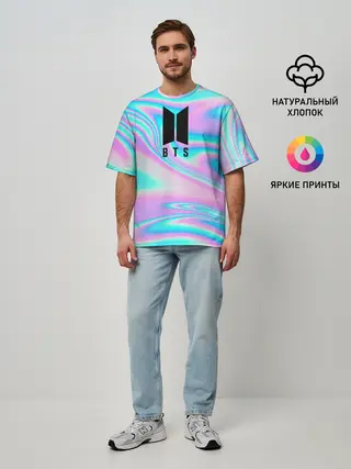Мужская футболка оверсайз / BTS