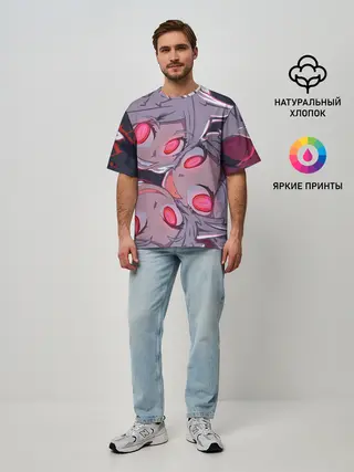 Мужская футболка оверсайз / МИЛЫЕ КОШЕЧКИ