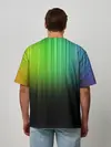 Мужская футболка оверсайз / Неоновый Свет