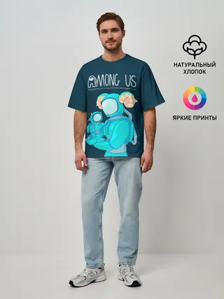 Мужская футболка оверсайз / Among Us