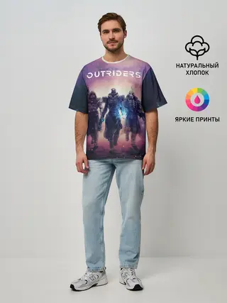 Мужская футболка оверсайз / Outriders