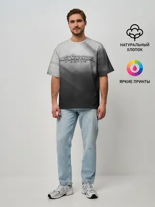 Мужская футболка оверсайз / CYBERPUNK 2077