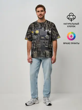 Мужская футболка оверсайз / Механизм