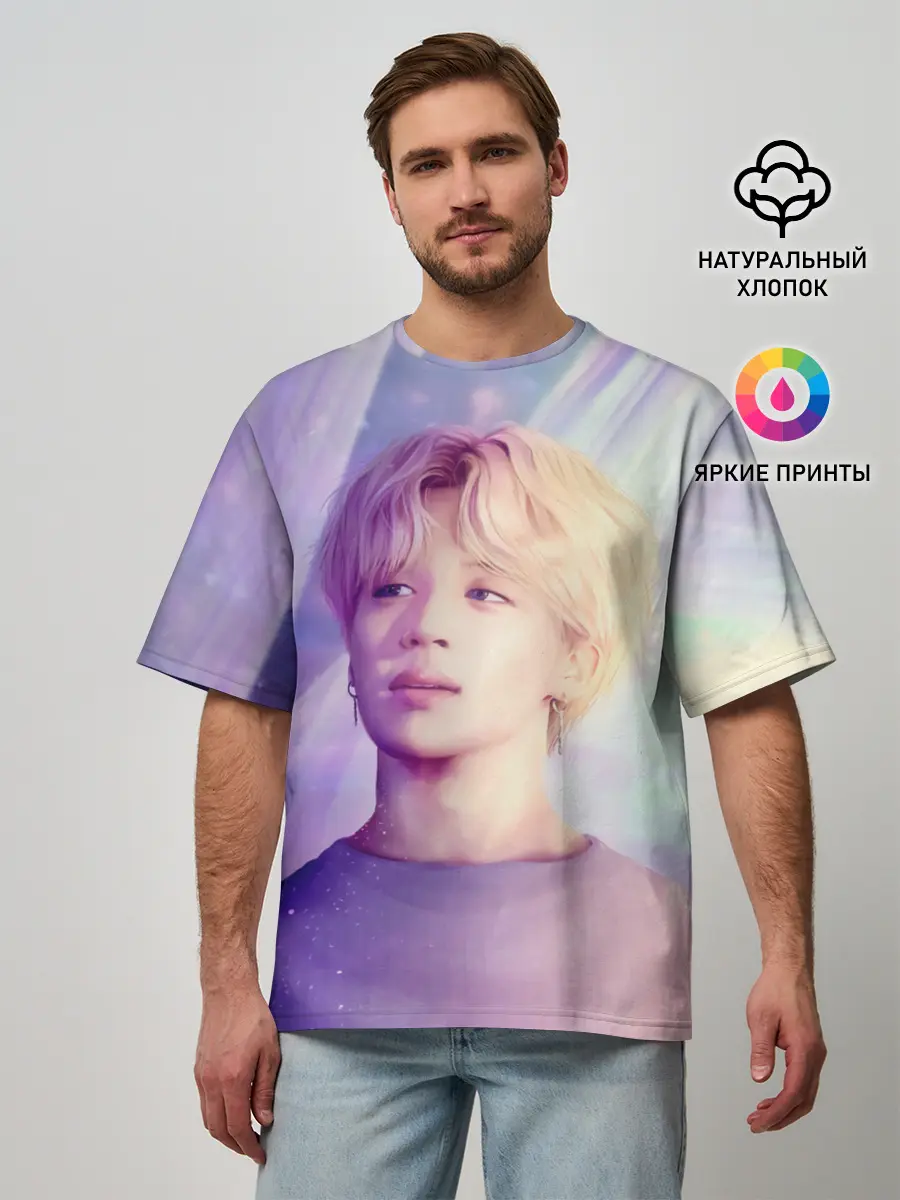 Мужская футболка оверсайз / Kim Seok Jin Art
