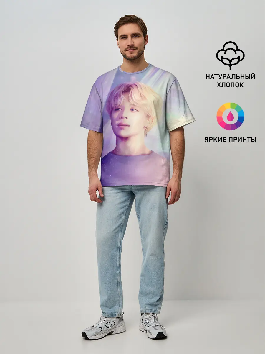 Мужская футболка оверсайз / Kim Seok Jin Art
