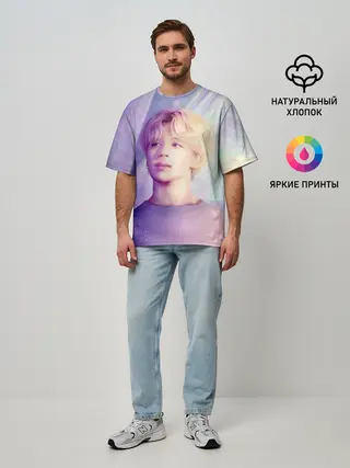 Мужская футболка оверсайз / Kim Seok Jin Art