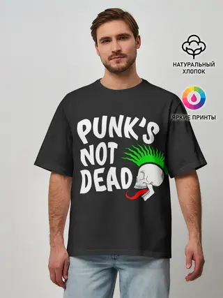 Мужская футболка оверсайз / Веселый панк