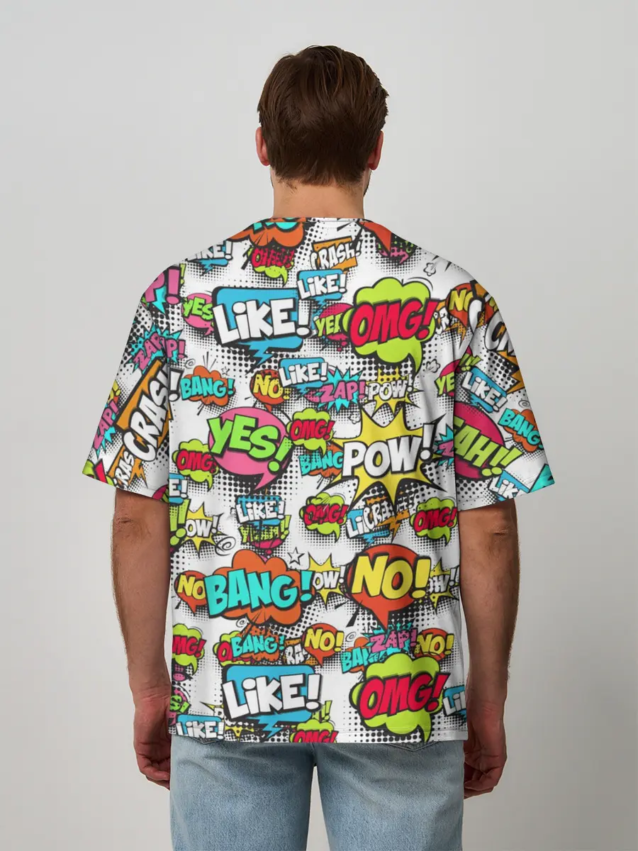 Мужская футболка оверсайз / POP ART FASHION | ПОП АРТ