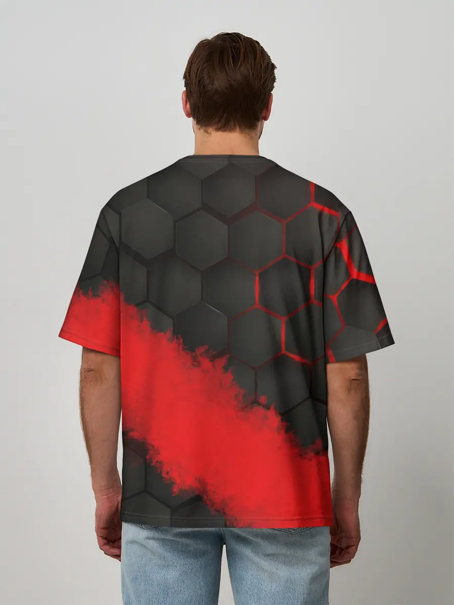 Мужская футболка оверсайз / GARENA RED LINE