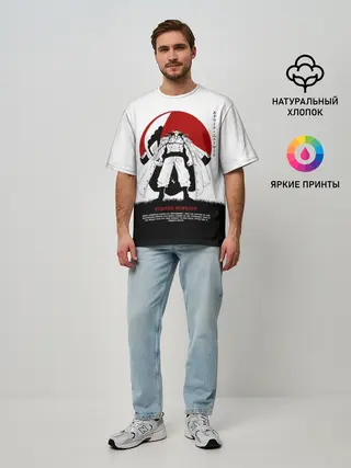 Мужская футболка оверсайз / Эдвард Ньюгейт | One Piece. Большой куш