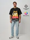 Мужская футболка оверсайз / DOGECOIN / DOGE / ДОГИКОИН