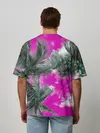 Мужская футболка оверсайз / Palms Glitch