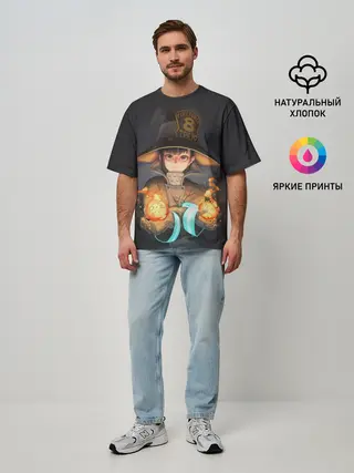 Мужская футболка оверсайз / enenno shouboutai Fire Force