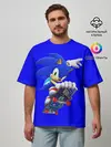 Мужская футболка оверсайз / SONIC