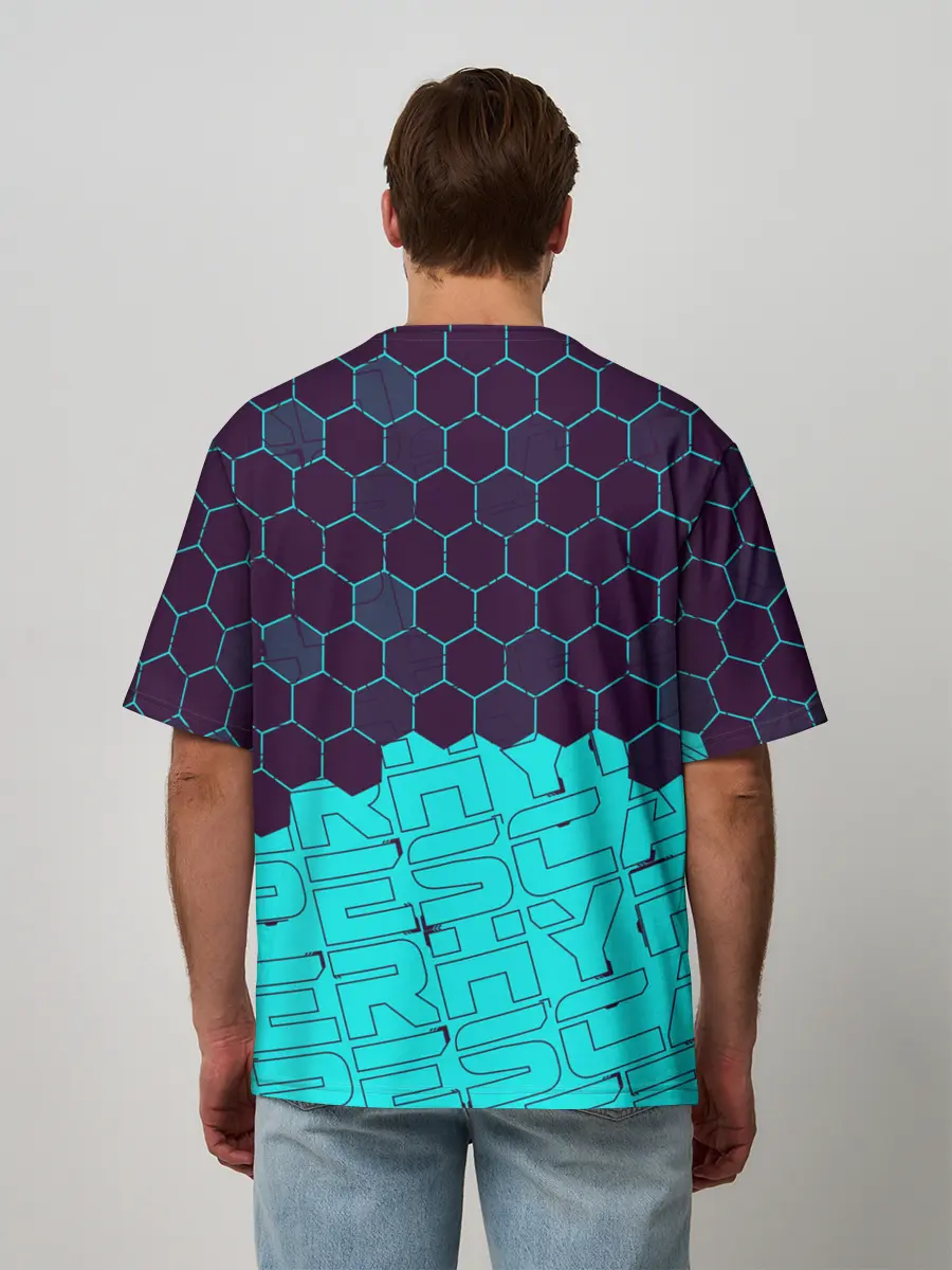 Мужская футболка оверсайз / HYPER SCAPE / ХАЙПЕР СКЕЙП