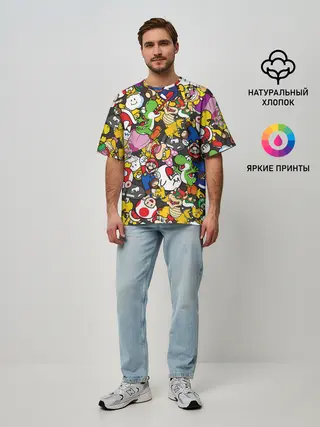 Мужская футболка оверсайз / Mrio ALLSTARS