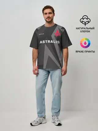 Мужская футболка оверсайз / Astralis - Jersey Pro