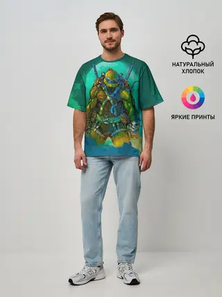 Мужская футболка оверсайз / Черепашки ниндзя