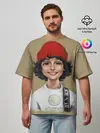 Мужская футболка оверсайз / finn wolfhard