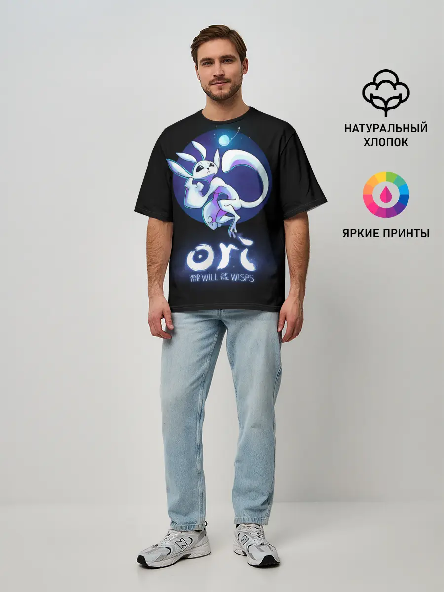 Мужская футболка оверсайз / Ori and the Will of the Wisps