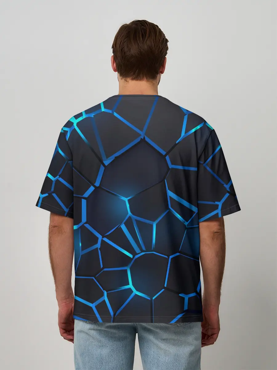 Мужская футболка оверсайз / Ford | 3D плиты с подсветкой