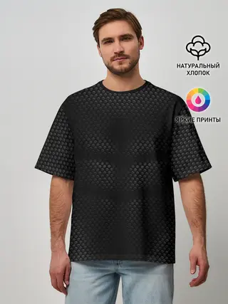 Мужская футболка оверсайз / ЧЕРНАЯ БРОНЯ | BLACK ARMOUR