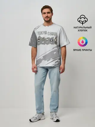 Мужская футболка оверсайз / Персонажи Токийского Гуля