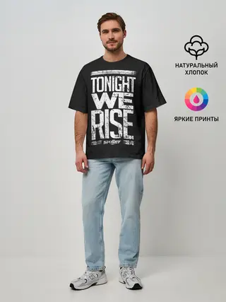 Мужская футболка оверсайз / We Rise