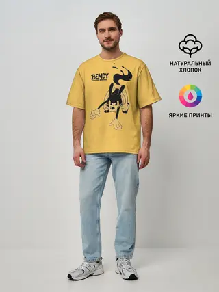 Мужская футболка оверсайз / Bendy And The Ink Machine