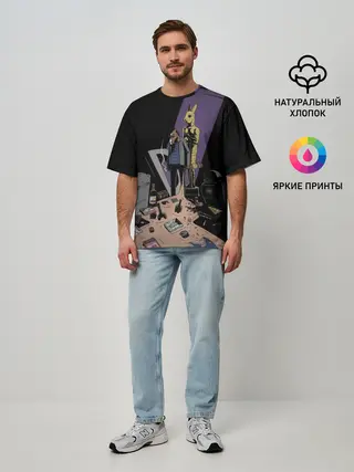 Мужская футболка оверсайз / Конь БоДжек #3