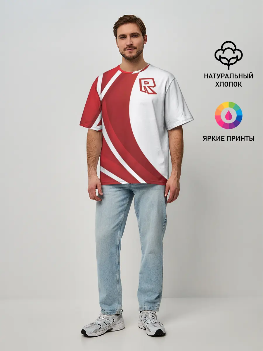 Мужская футболка оверсайз / Роблокс