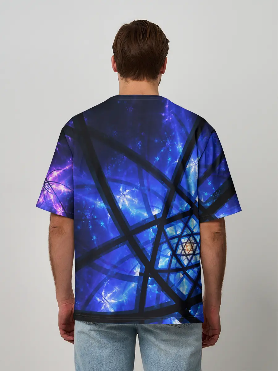 Мужская футболка оверсайз / SPACE PSY