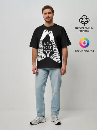 Мужская футболка оверсайз / New York